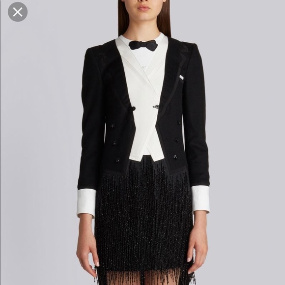 Thom Browne Dresses & Skirts - Thom Browne TROMPE L’OEIL TAILCOAT TUXEDO MINI